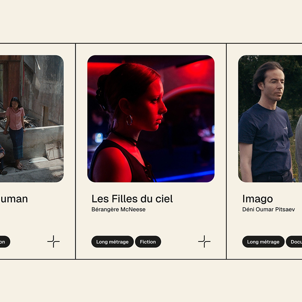 Vue rapprochée des blocs présentant la programmation du FIFF Namur.