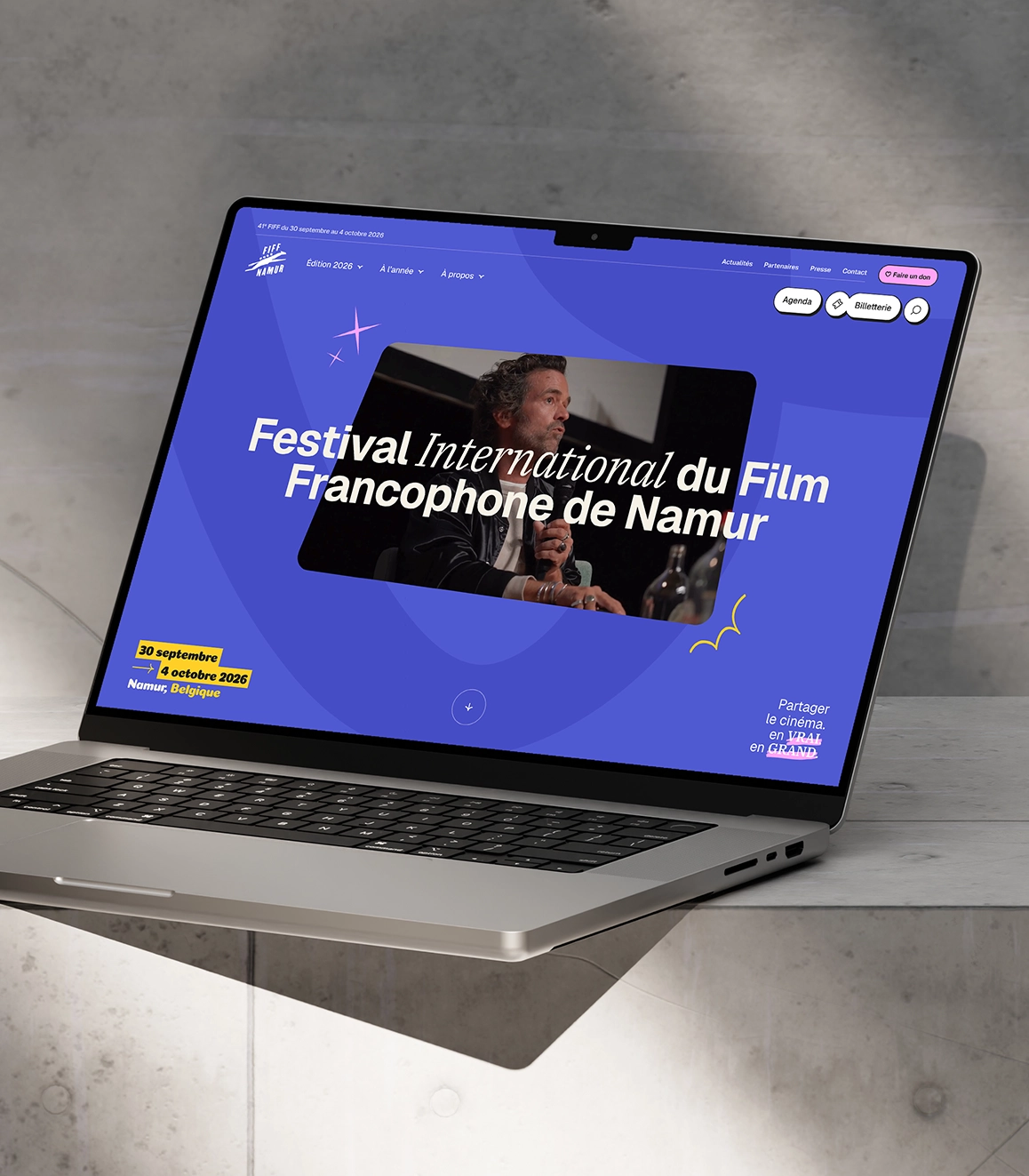 FIFF, Festival International du Film Francophone de Namur.